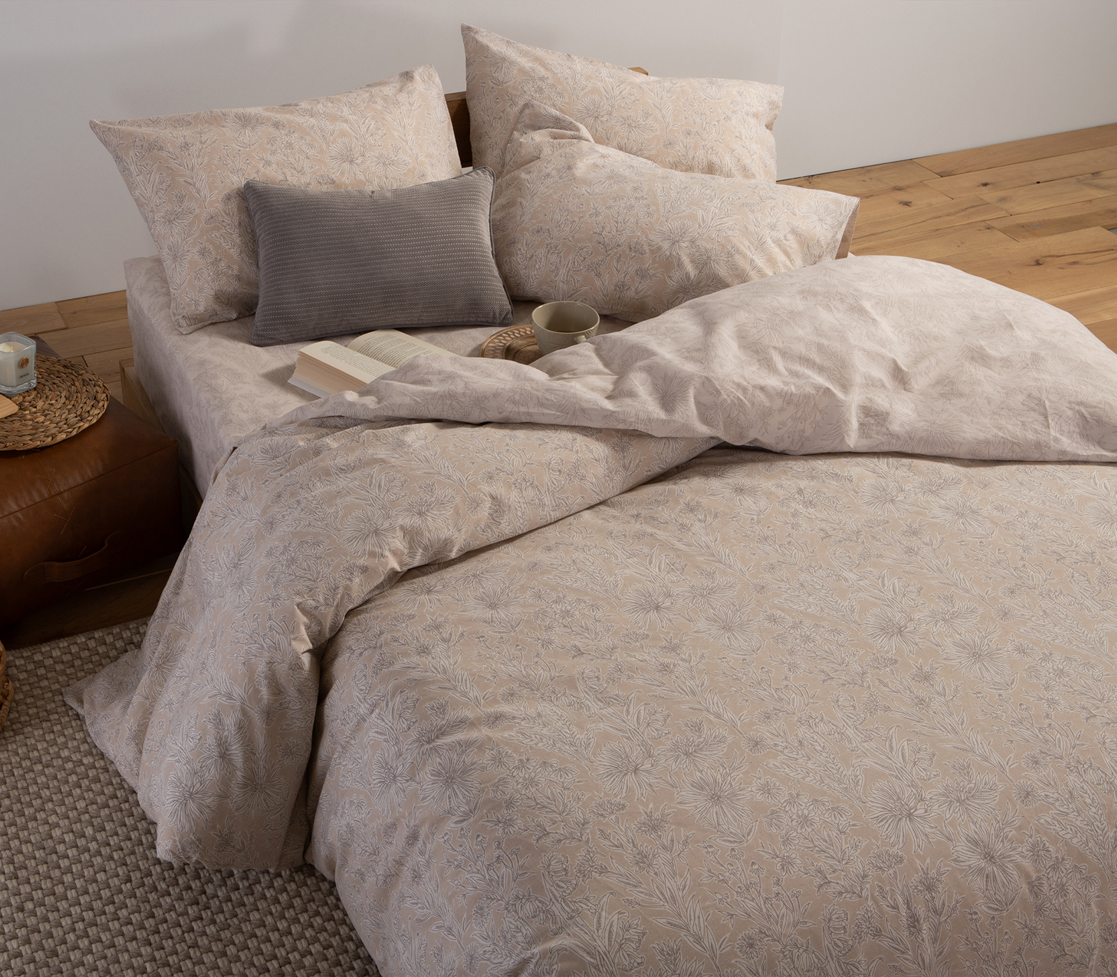 Nef-Nef Homeware ΣΕΝΤΟΝΙ ΒΑΜΒ.LUCIL ΣΕΤ ΜΟΝΟ BEIGE