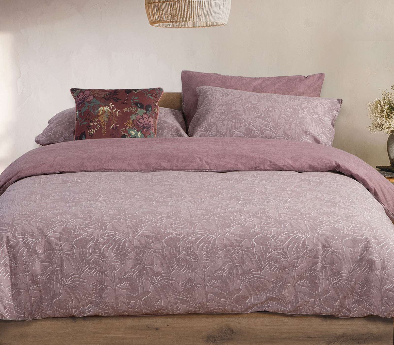 Nef-Nef Homeware ΠΑΠΛΩΜΑΤΟΘΗΚΗ ΒΑΜΒ.DAZIER ΣΕΤ ΜΟΝΗ MAUVE