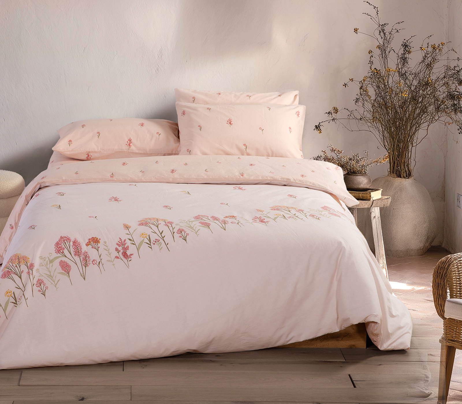 Nef-Nef Homeware Παπλωματοθήκη Fragesca Σετ Μονή 170x240 Ecru