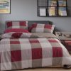 Nef-Nef Homeware Παπλωματοθήκη Casual Check Σετ Υπέρδιπλη 240x230 Bordo