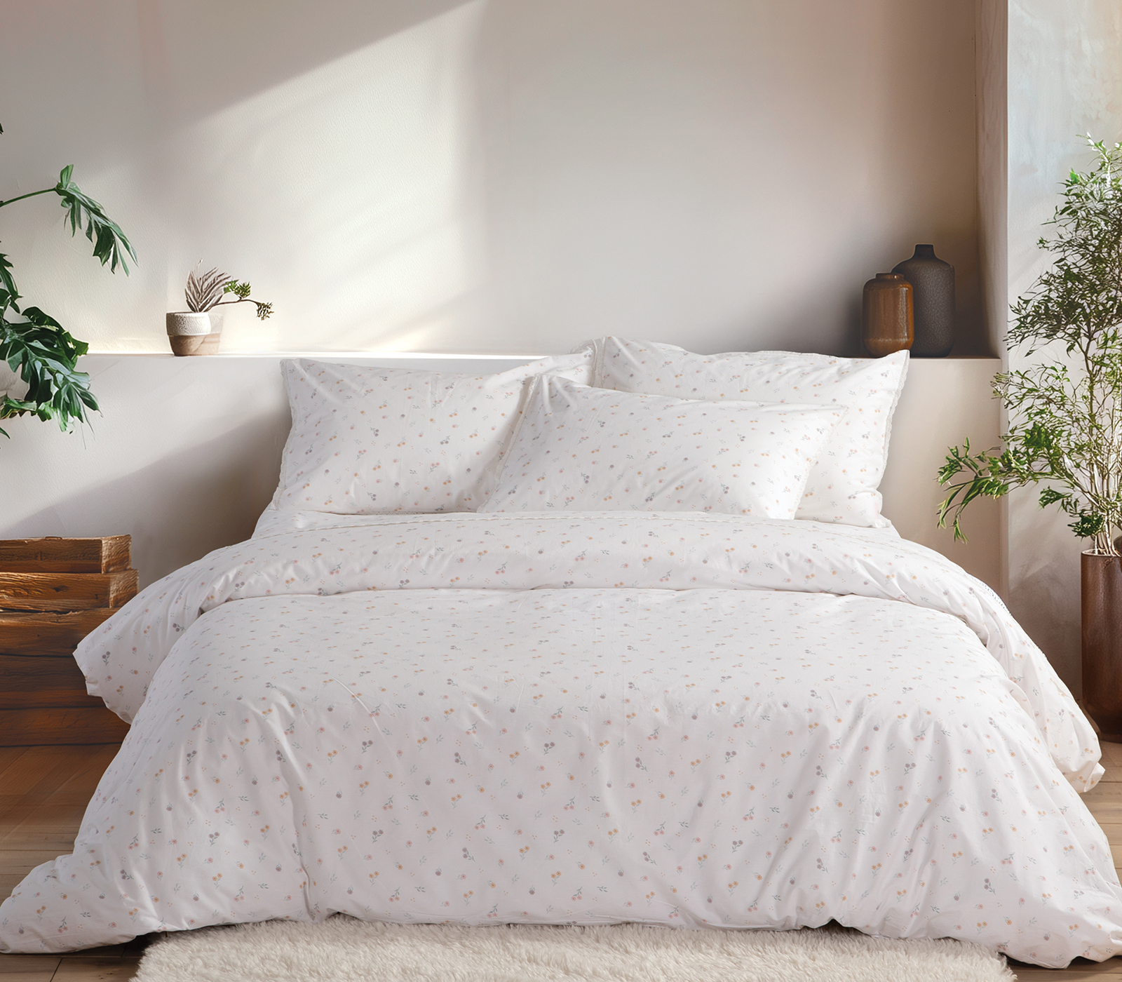 Nef-Nef Homeware ΣΕΝΤΟΝΙ ΒΑΜΒ.SIGNITY ΣΕΤ Υ/ΠΛΟ 240Χ270 WHITE