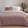 Nef-Nef Homeware Υπέρδιπλη Κουβέρτα Fleece Worth 220x240 Mauve
