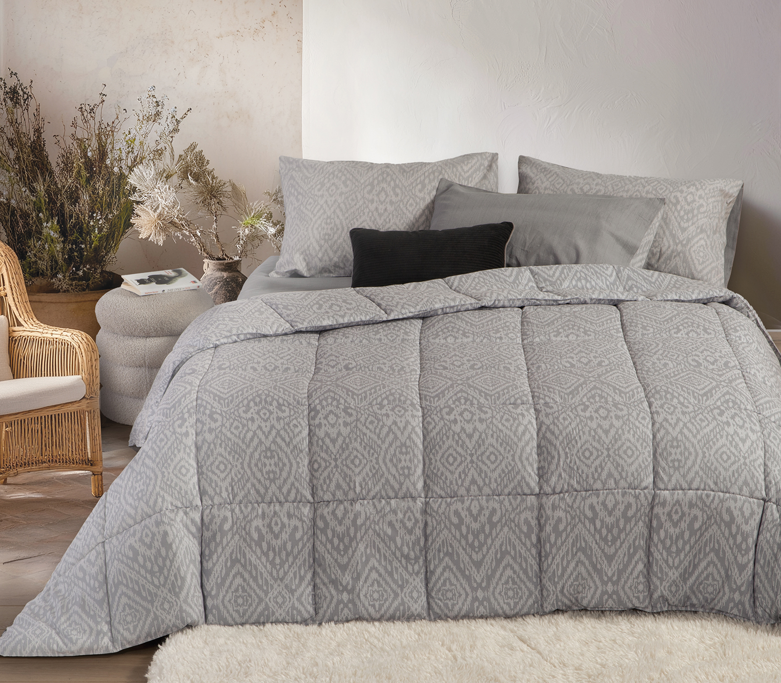 Nef-Nef Homeware ΠΑΠΛΩΜΑ ΜΙΚΡ-HOLLOW ORION 240X220 GREY