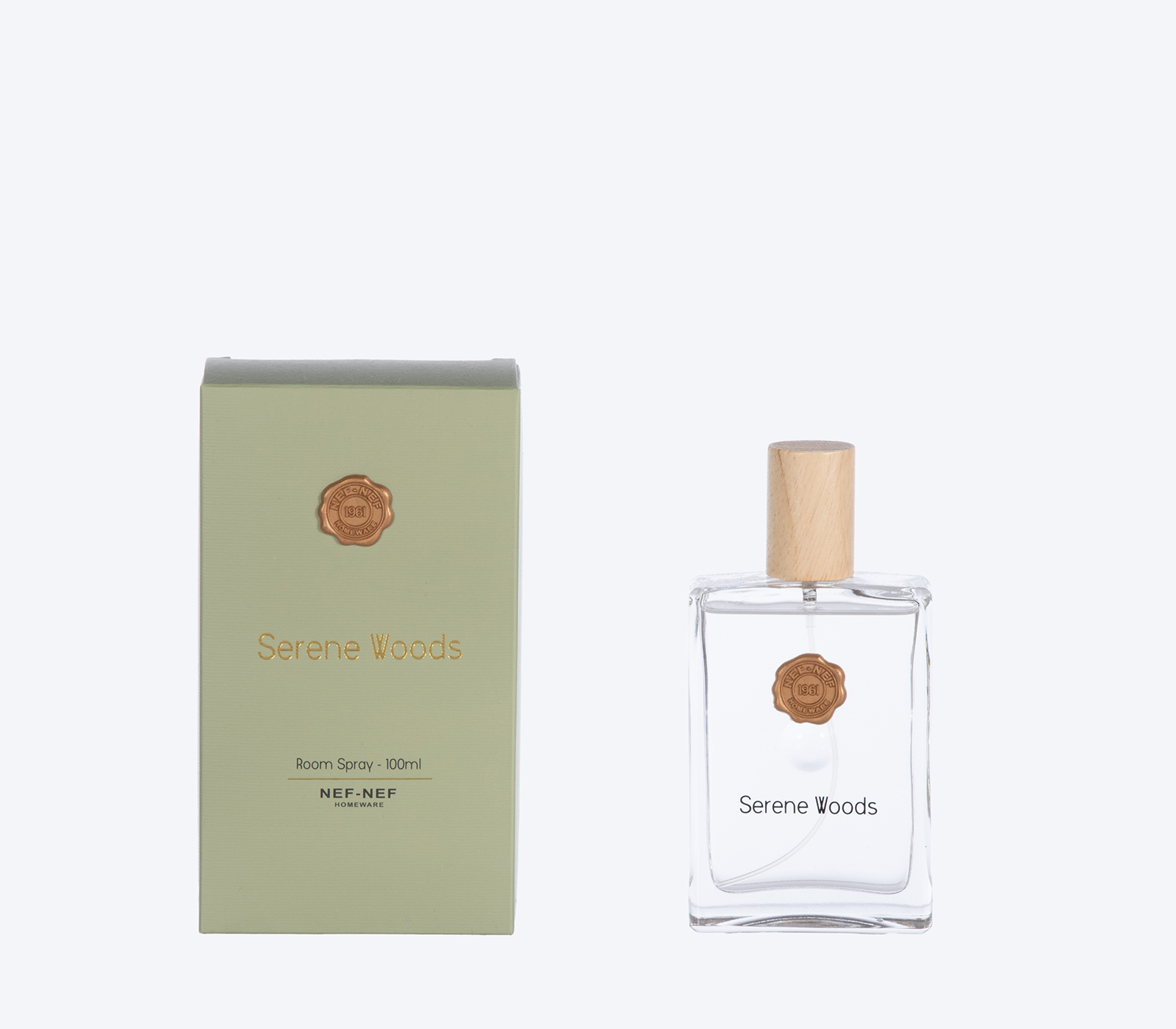 Nef-Nef Homeware ΑΡΩΜΑΤΙΚΟ ΧΩΡΟΥ SERENE WOOD 100ml GREEN