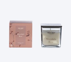 Nef-Nef Homeware ΑΡΩΜΑΤΙΚΟ ΚΕΡΙ MOONLIGHT ROSE 25 200gr ANTHRACITE