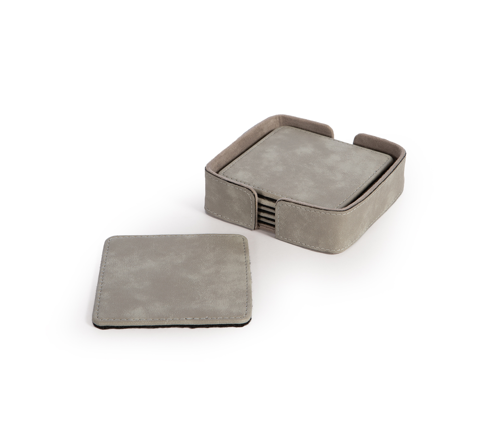 Nef-Nef Homeware Σουβέρ Lethal Σετ 6 Τεμ. 10x10x3 GREY