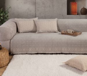 Nef-Nef Homeware ΡΙΧΤΑΡΙ ΤΡΙΘΕΣΙΟΥ ΚΑΝΑΠΕ ΑΚΡ-BAMB-ΠΟΛ JENERIA 170X300 GREY