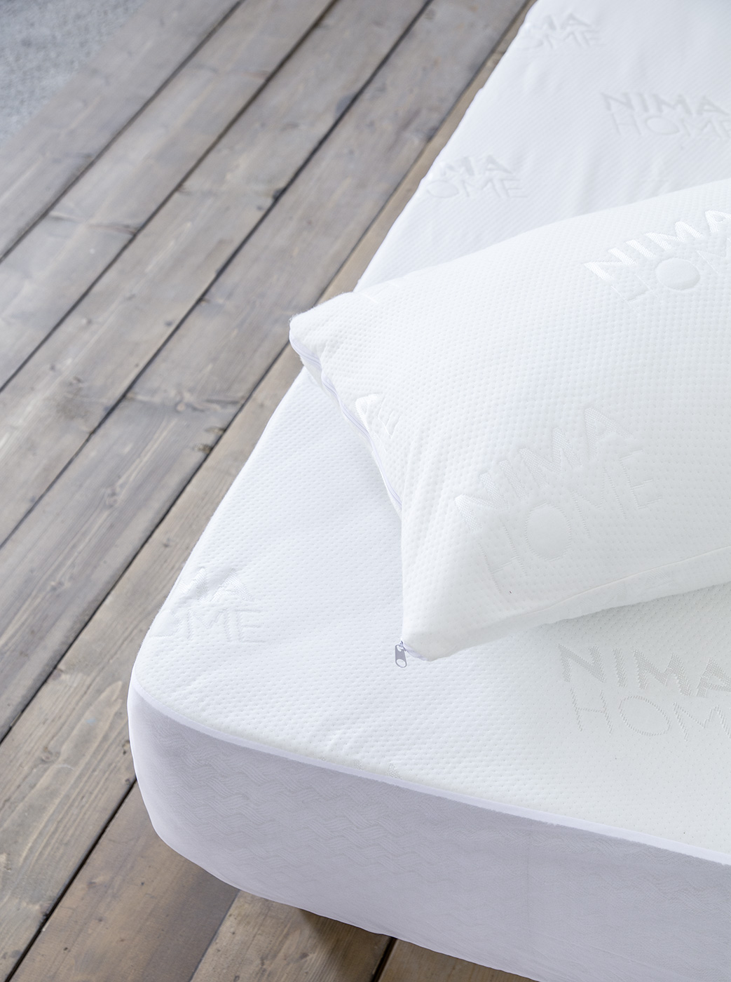 Nima Home Μαξιλαροθήκες 50x70 Abbraccio - Jacquard Λευκό