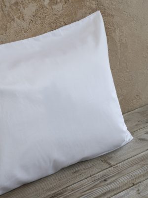 Nima Hotelling Μαξιλαροθήκη 52x73 - 160 Κλωστές - 50% Βαμβάκι / 50% Πολυέστερ Λευκό