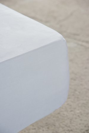 Nima Home Σεντόνι Μονό με Λάστιχο Unicolors - White Λευκό