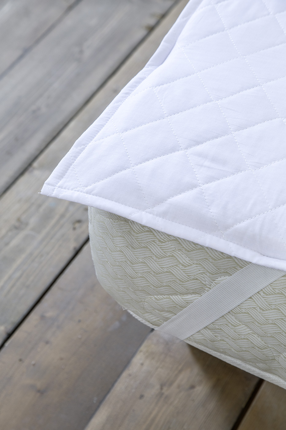Nima Home Επίστρωμα 120x200 Abbraccio - Επιφάνεια Καπιτονέ με Λάστιχο Λευκό