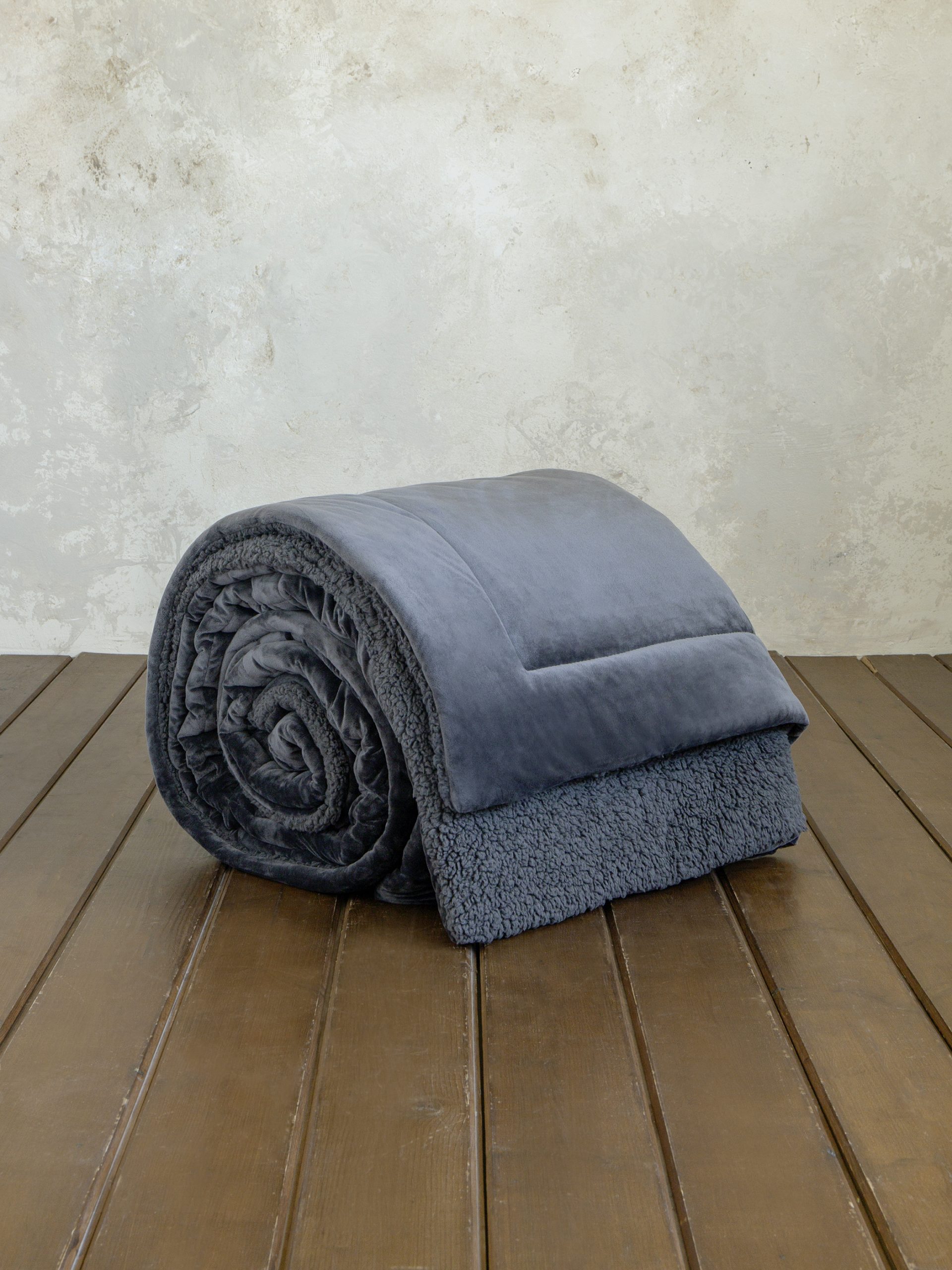 Nima Home Κουβέρτα/Πάπλωμα Γίγας 240x260 - Nuan Dark Gray Γκρι
