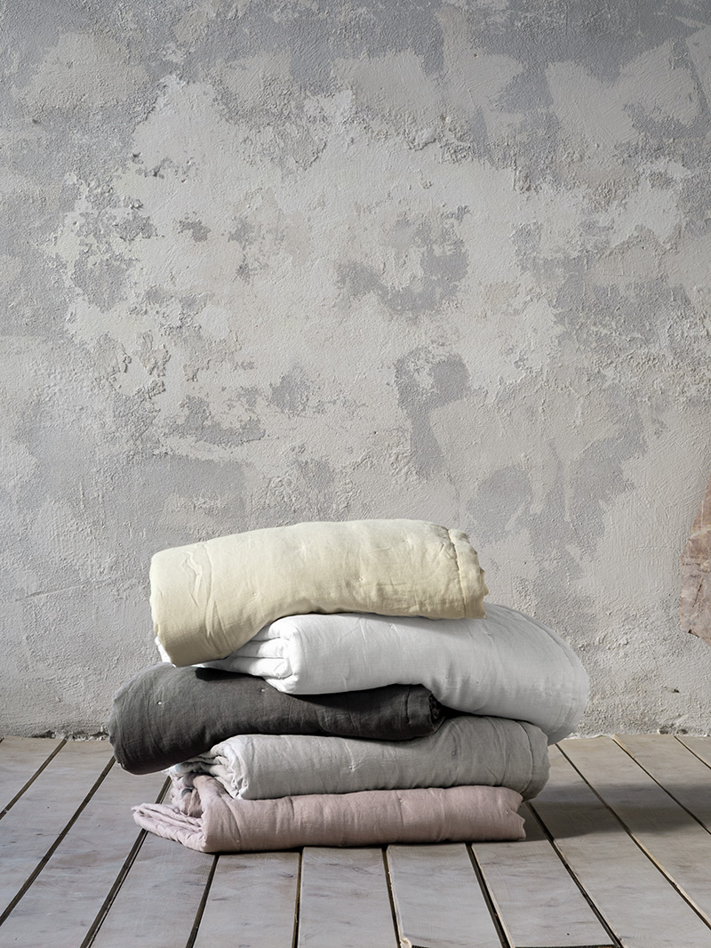 Nima Home Κουβερλί Γίγας Linen - Dark Gray Γκρι - Image 3