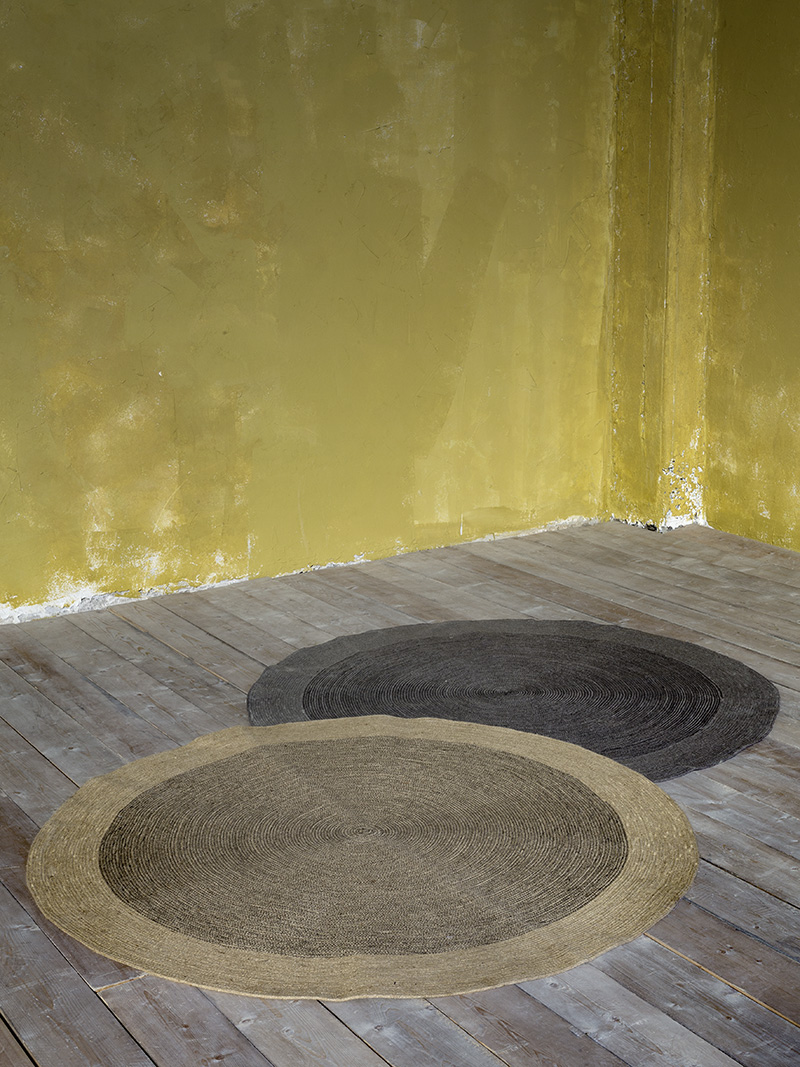 Nima Home Στρογγυλό Χαλί Δ150 - Bergren Beige Μπεζ