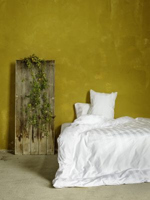 Nima Hotelling Παπλωματοθήκη 250x270 - 300 Κλωστές Σατέν ρίγα 4,5cm - 100% Βαμβάκι Πενιέ Λευκό