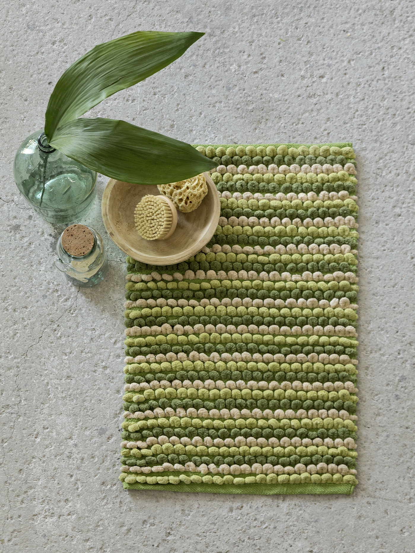 Nima Home Πατάκι Μπάνιου 70x110 Mantle - Green Πράσινο