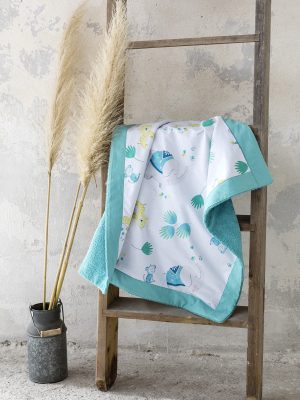 Nima Bebe Πετσέτα Θαλάσσης 75x75 - Chirpy Μπλε, Κίτρινο