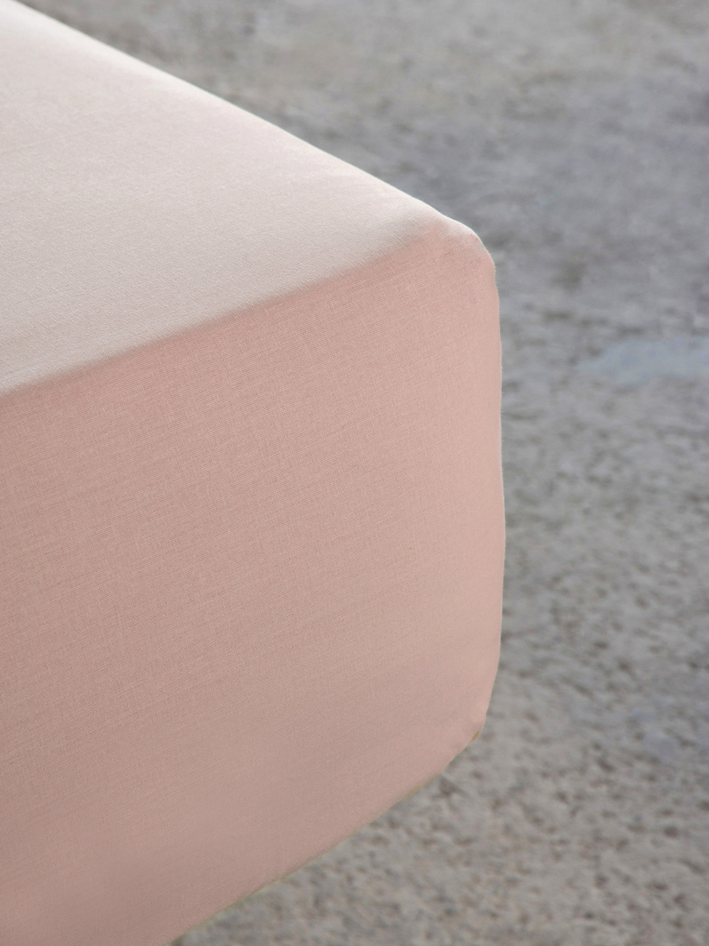 Nima Home Σεντόνι Ημίδιπλο με Λάστιχο Unicolors - Light Pink Ροζ