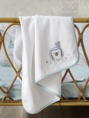 NIMA Bebe Κουβέρτα 4 Εποχών 110x140 - Little Indian Λευκό