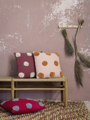Nima Home Διακοσμητικό μαξιλάρι 45x45 - Borla Pink Ροζ