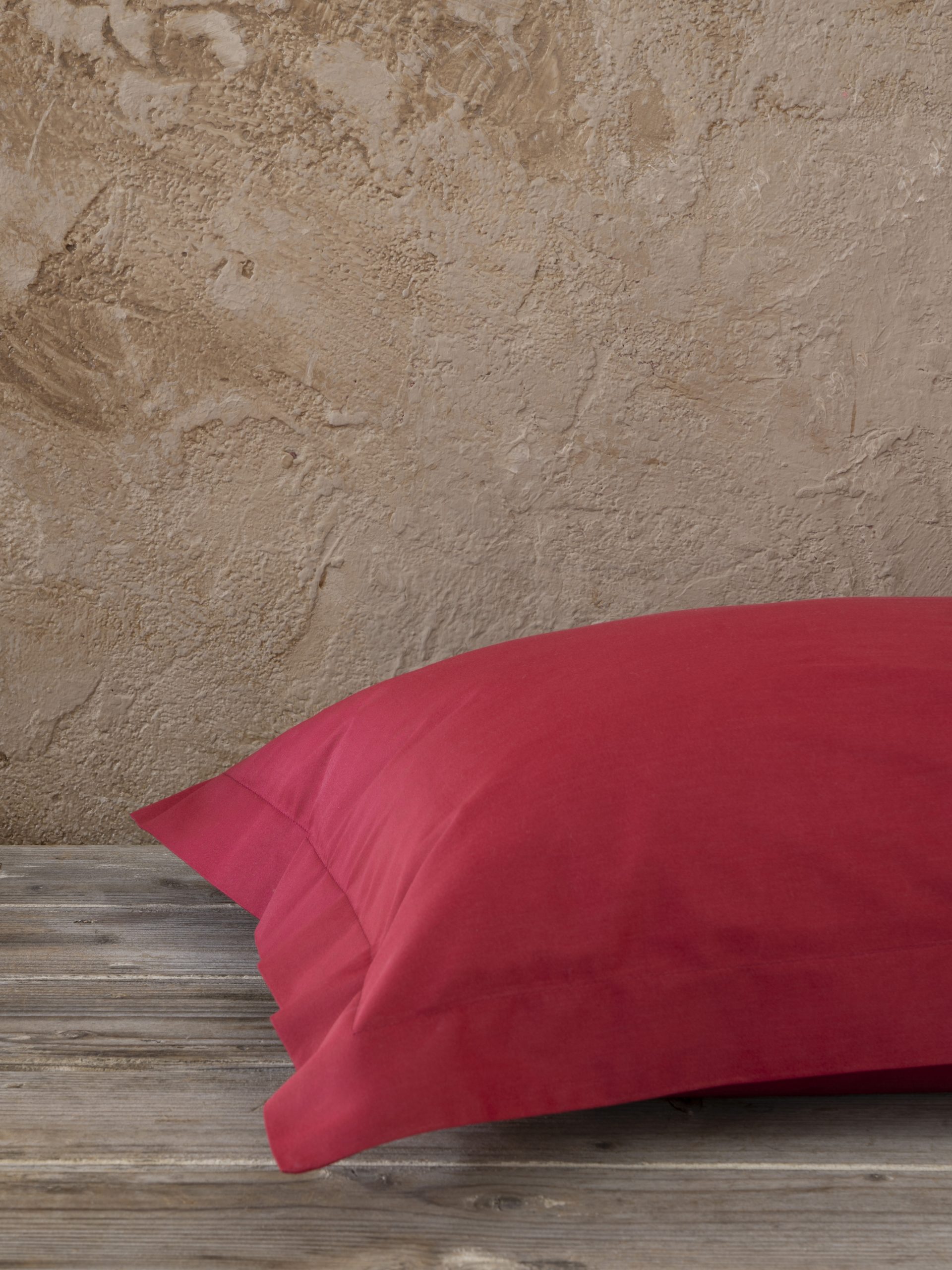 Nima Home Μαξιλαροθήκες Oxford Superior Satin - Red Κόκκινο