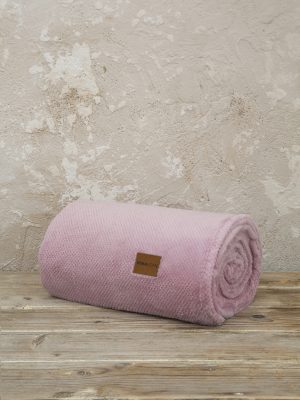 Nima Home Κουβέρτα καναπέ Jacquard 130x170 - Mellow Pink Ροζ