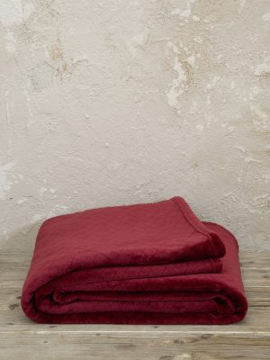 Kocoon Home Ριχτάρι Jacquard 180x300 - Cosy Bordeaux