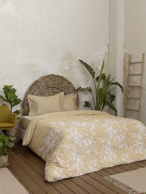 Nima Home Σετ Παπλωματοθήκη Υπέρδιπλη - Inflory Πράσινο, Γκρι