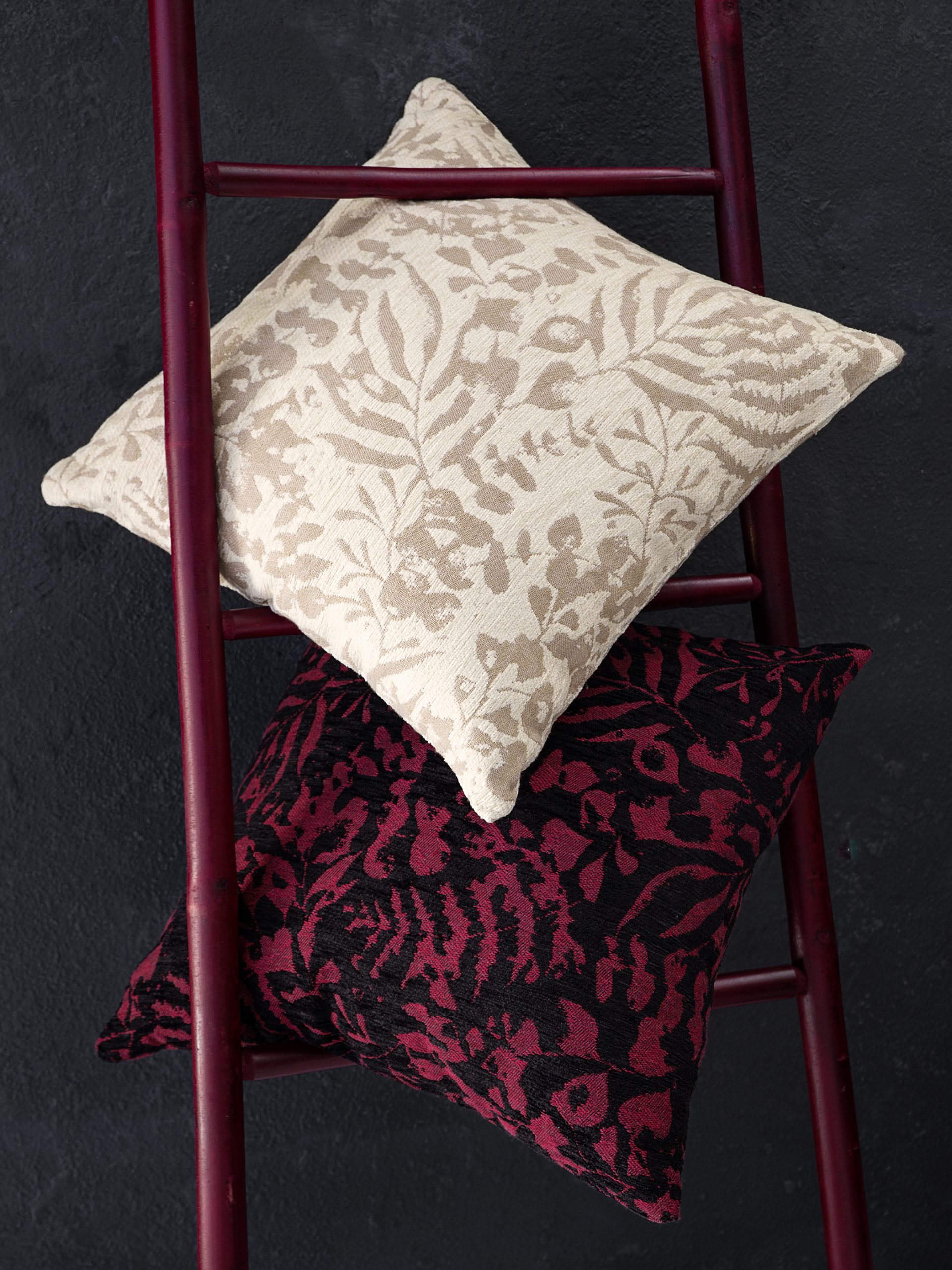 Nima Home Διακοσμητικό Μαξιλάρι 45x45 - Dusk Ruby Red Κόκκινο - Image 2