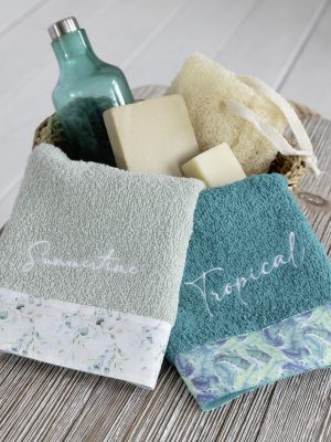 Nima Home Σετ Πετσέτες (2 x 30x50) - Summertime Τυρκουάζ, Μπλε