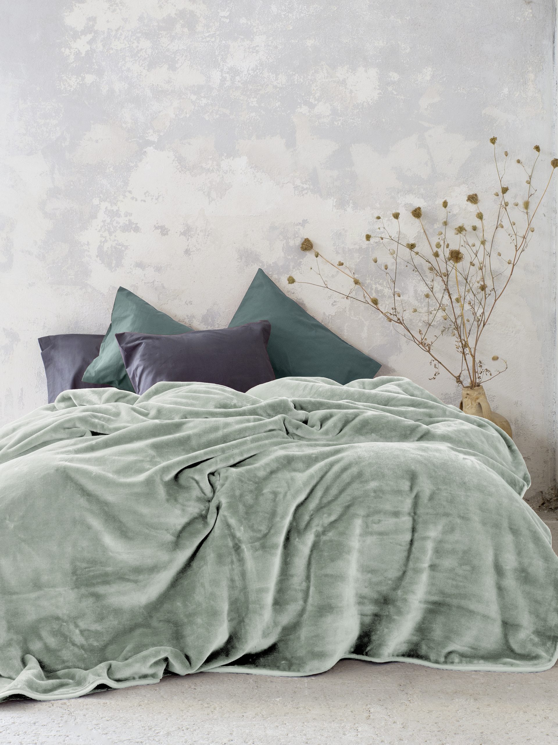Nima Home Κουβέρτα Βελουτέ Γίγας 240x260 Coperta - Sage Green Πράσινο