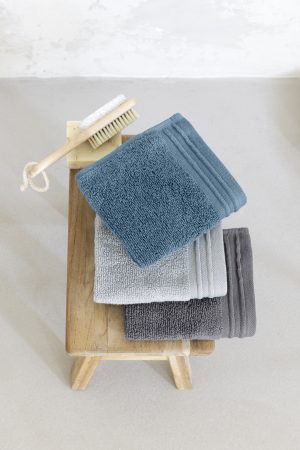 Nima Home Σετ Πετσέτες (3 x 30x30) Breezy Dark Γκρι, Μπλε