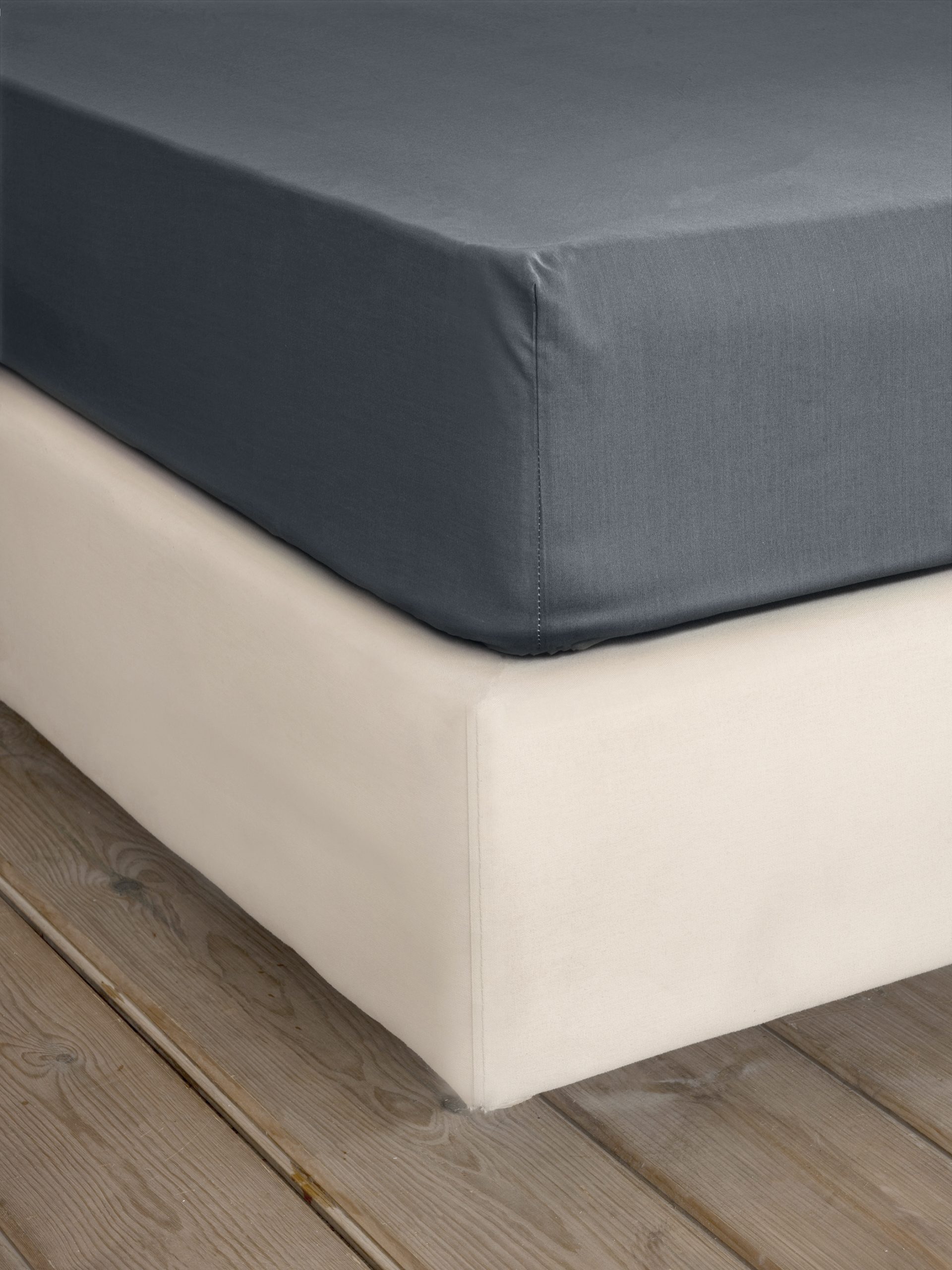 Nima Home Σεντόνι Γίγας με Λάστιχο Unicolors - Midnight Gray Γκρι