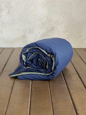 Nima Home Παπλωματοθήκη Γίγας Colors - Rock Green / Dark Denim Πράσινο, Μπλε