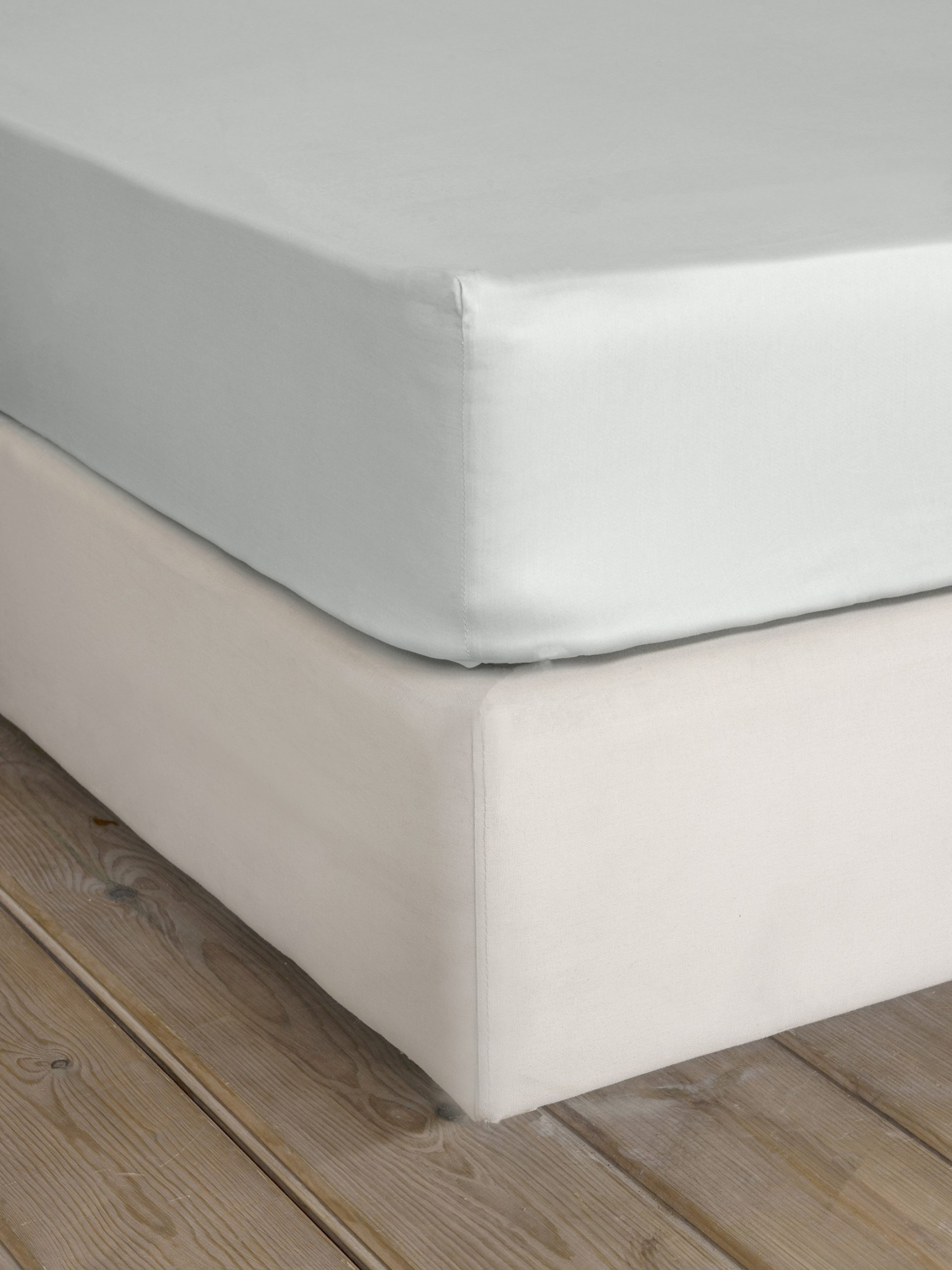 Nima Home Σεντόνι Υπέρδιπλο με Λάστιχο Superior Satin - Soft Gray Γκρι