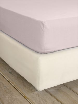 Nima Home Σεντόνι Υπέρδιπλο με Λάστιχο Superior Satin - Smoked Rose Ροζ