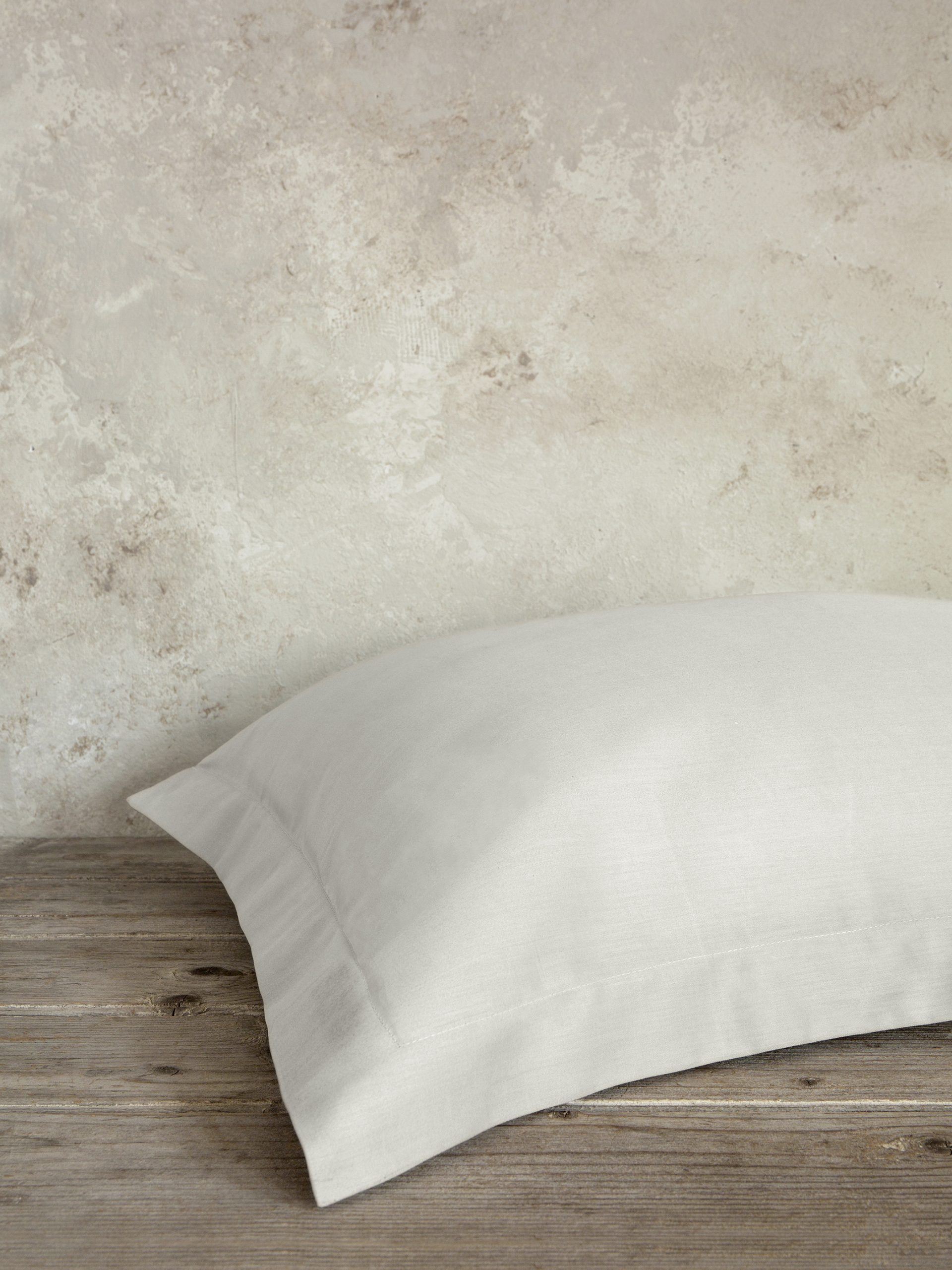 Nima Home Μαξιλαροθήκες Oxford Superior Satin - Fog Beige Μπεζ