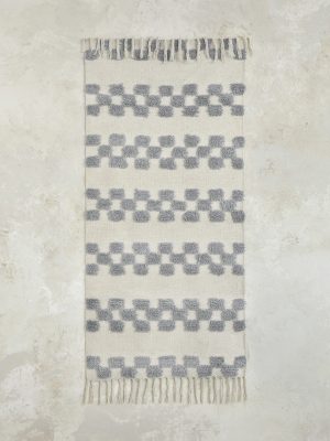 Nima Home Χαλάκι 60x130 - Lark Gray Εκρού, Γκρι