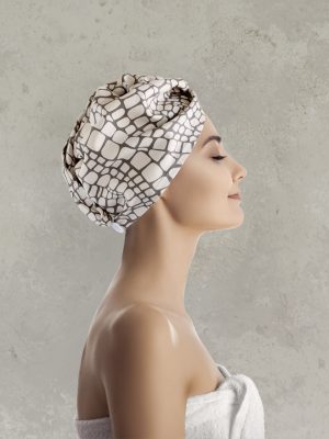 Nima Home Πετσέτα/Τουρμπάνι μαλλιών 25x65 - Akoya Μπεζ