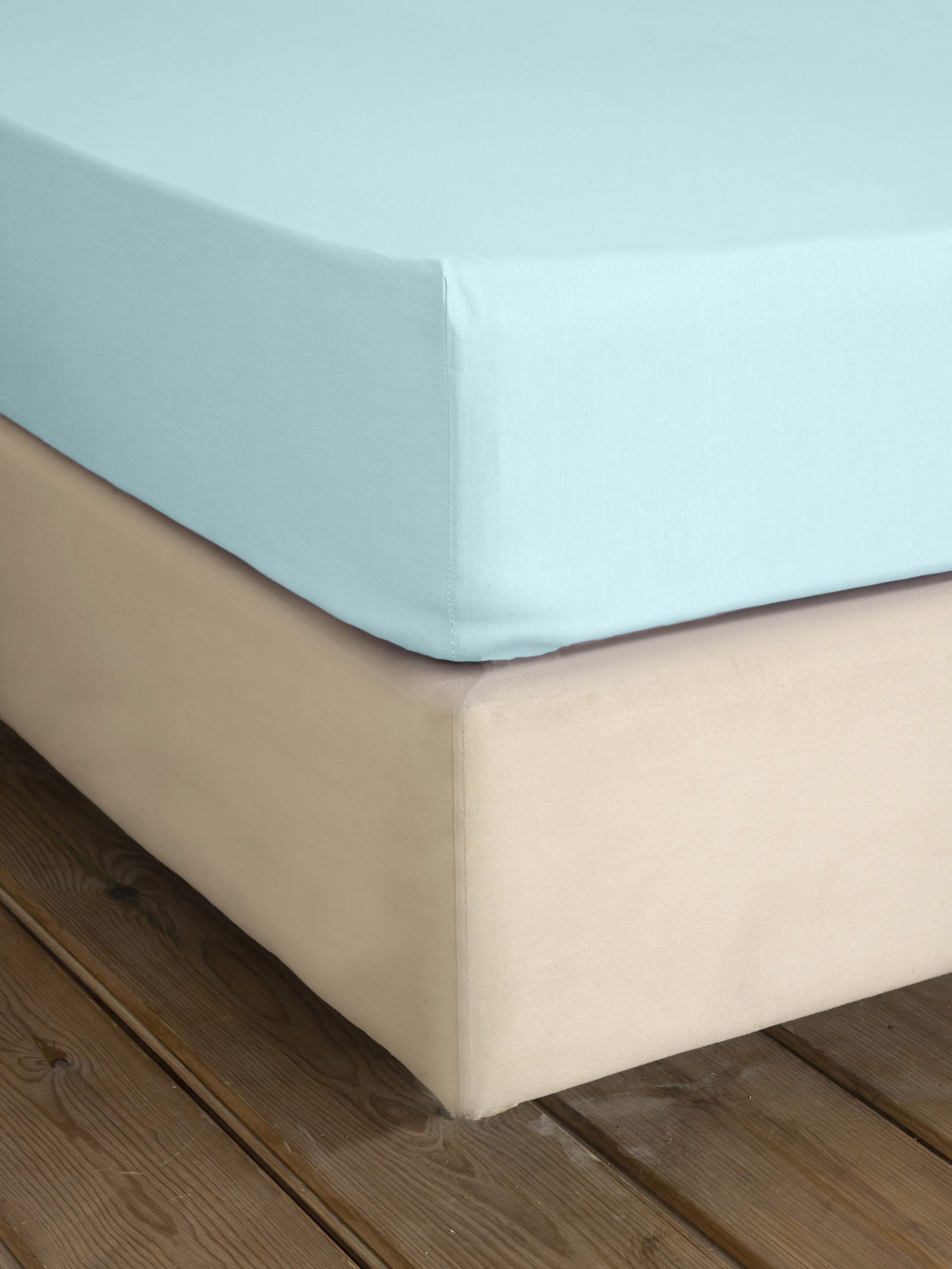 Nima Home Σεντόνι Ημίδιπλο με Λάστιχο Unicolors - Light Aqua Γαλάζιο
