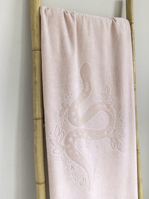 Nima Home Πετσέτα Θαλάσσης 90x160 - Maui Jacquard Ροζ