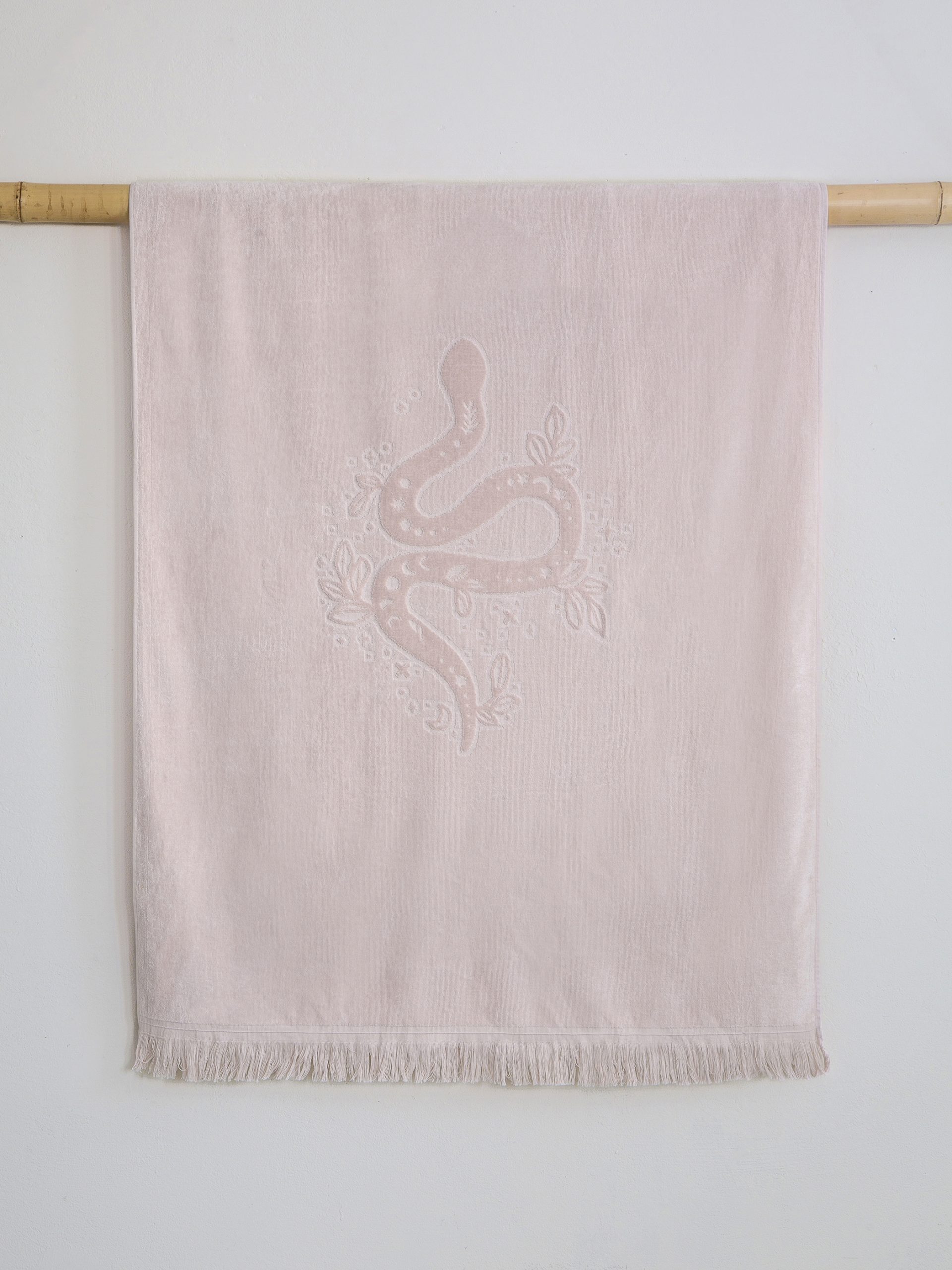 Nima Home Πετσέτα Θαλάσσης 90x160 - Maui Jacquard Ροζ - Image 2