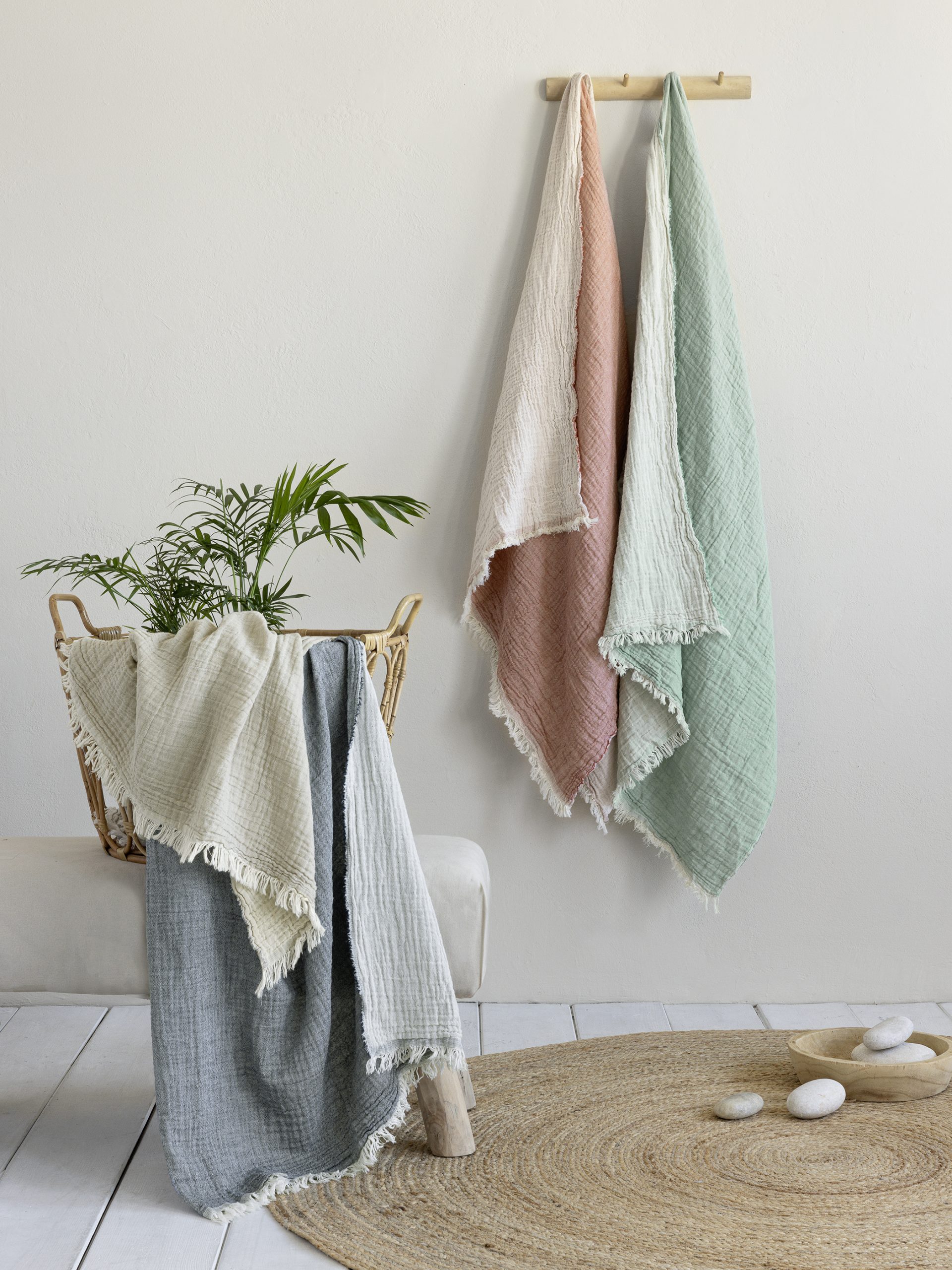 Nima Home Πετσέτα/Παρεό 90x170 - Sunshine Pink Ροζ