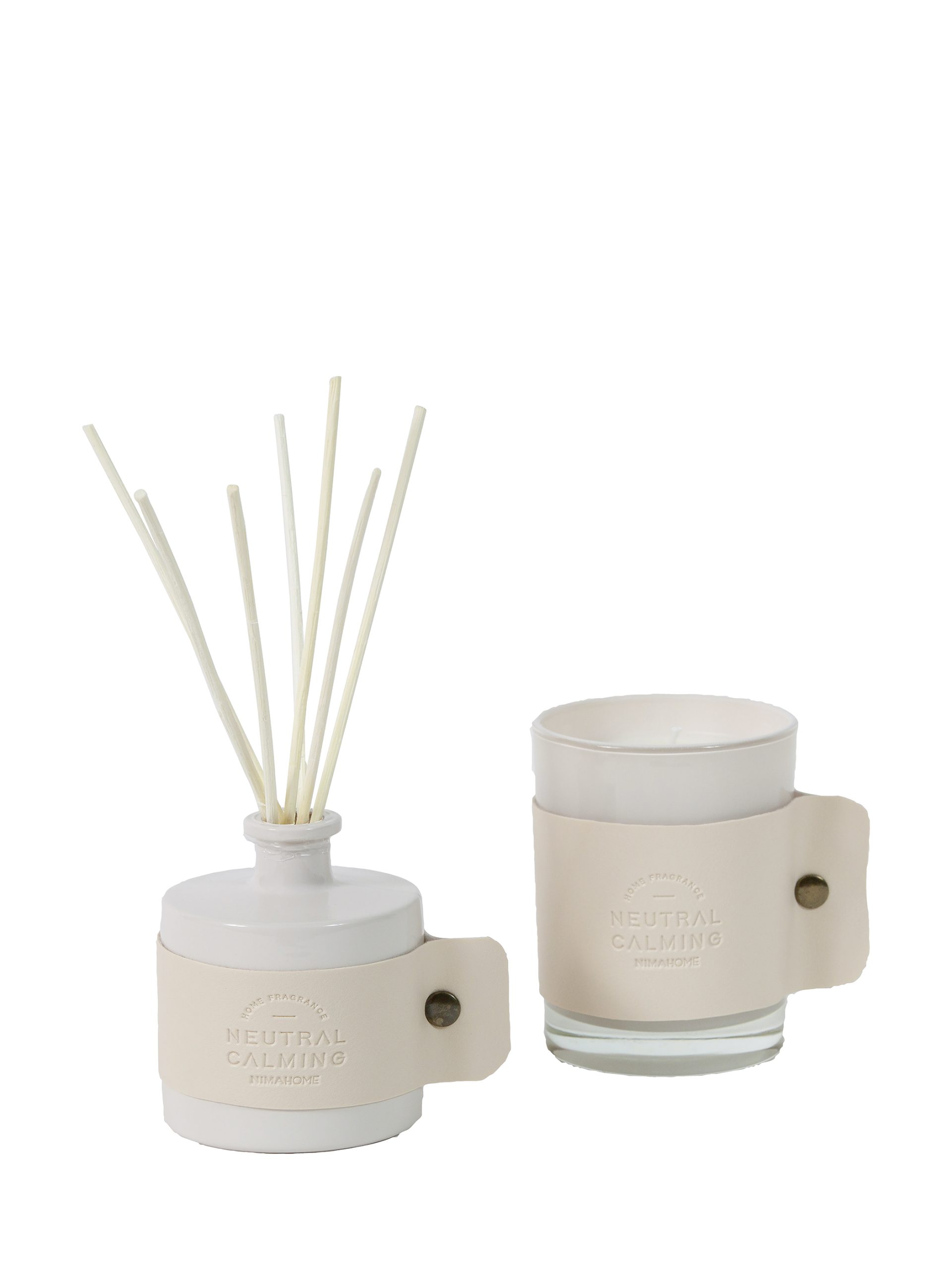 Nima Home Σετ Αρωματικό Χώρου με Στικ 70ml & Αρωματικό Κερί 130gr - Cotton Blossom