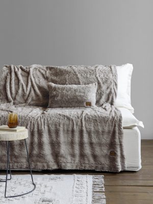 Nima Home Κουβέρτα καναπέ 130x170 - Velure Cigar Beige Μπεζ