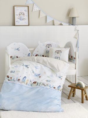 Nima Bebe Κουβερλί Κούνιας - Boy's World Γαλάζιο