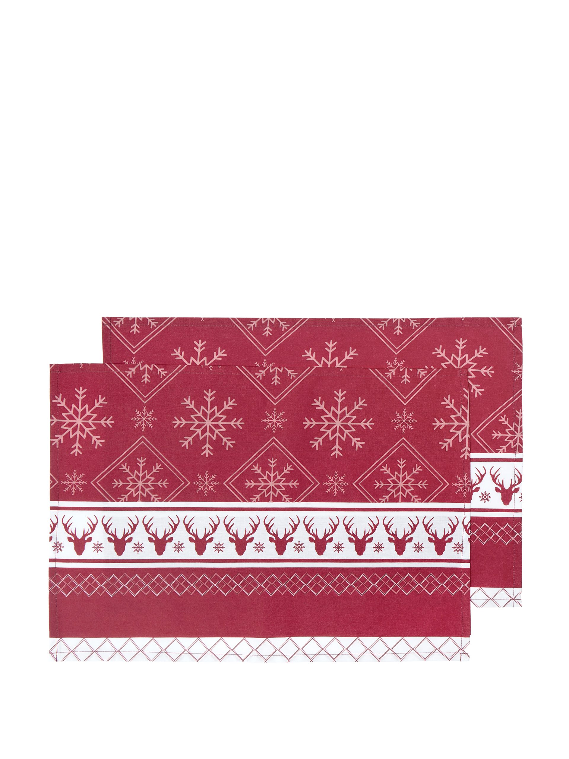 Nima Home Σετ Σουπλά 2 x 35x50 - Christmas Day Κόκκινο
