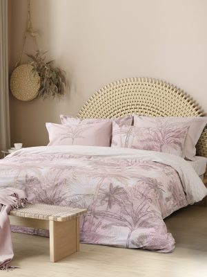 Nima Home Σετ Σεντόνια Υπέρδιπλα με Λάστιχο - Curacao Ροζ, Σομόν