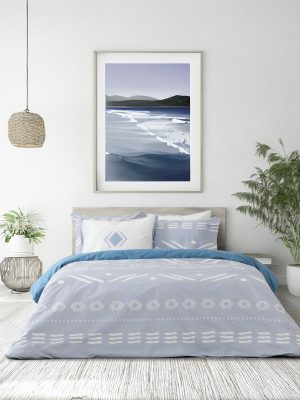 Nima Home Κουβερλί Μονό - Raiza Γκρι, Μπλε