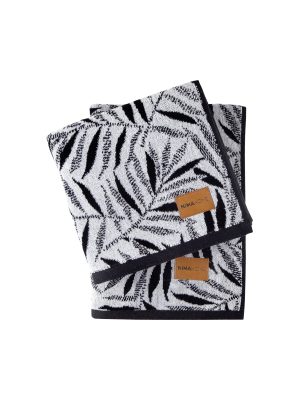 Nima Home Πετσέτα 50x90 - Fiji Μαύρο, Άσπρο